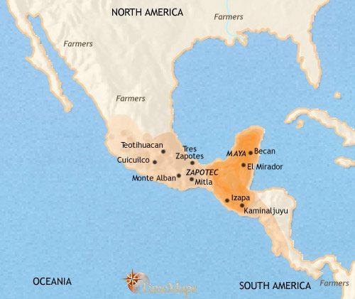 The map of ancient Maya