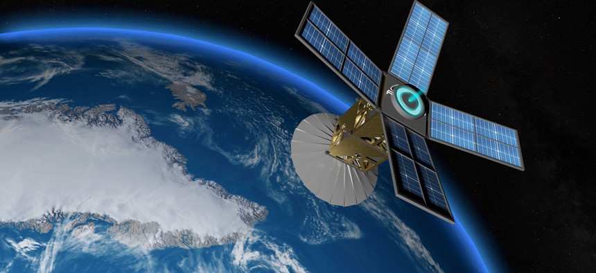 NSA satellite collecting geospatial intelligence