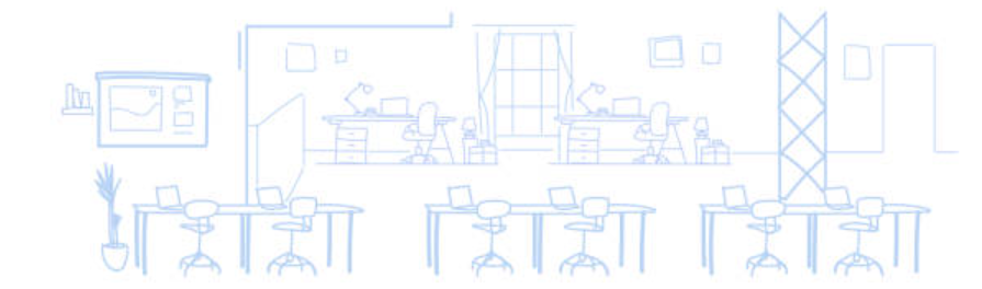 Sketch of an open workspace