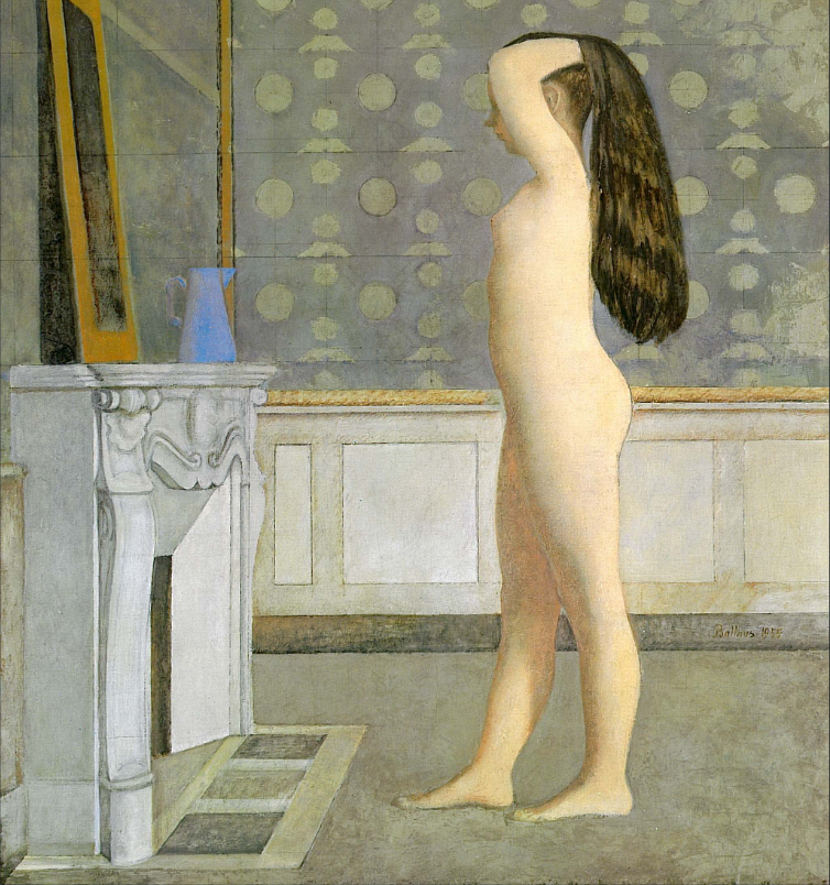 Nude in Front of a Mantel