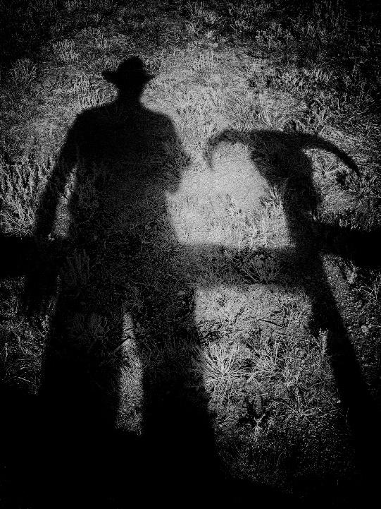 The Photo of a Cowboy's Shadow
