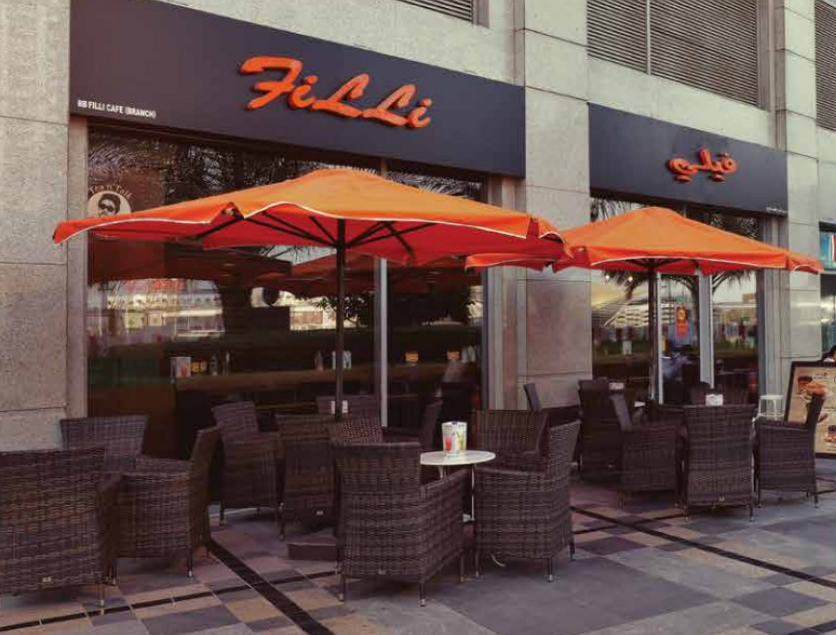 A Typical FiLLi Café Outlet in UAE 