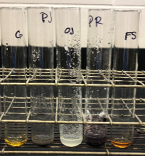 Iodine Test for Starch in Liquid Food Items