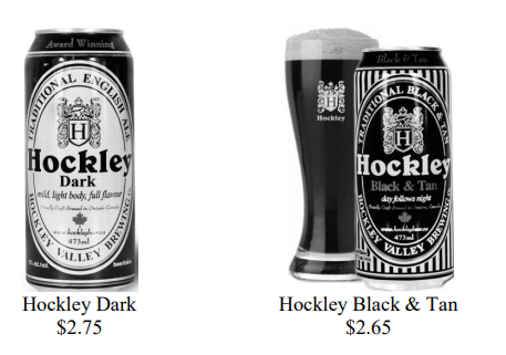 Hockley Valley Brewing’s flagship products