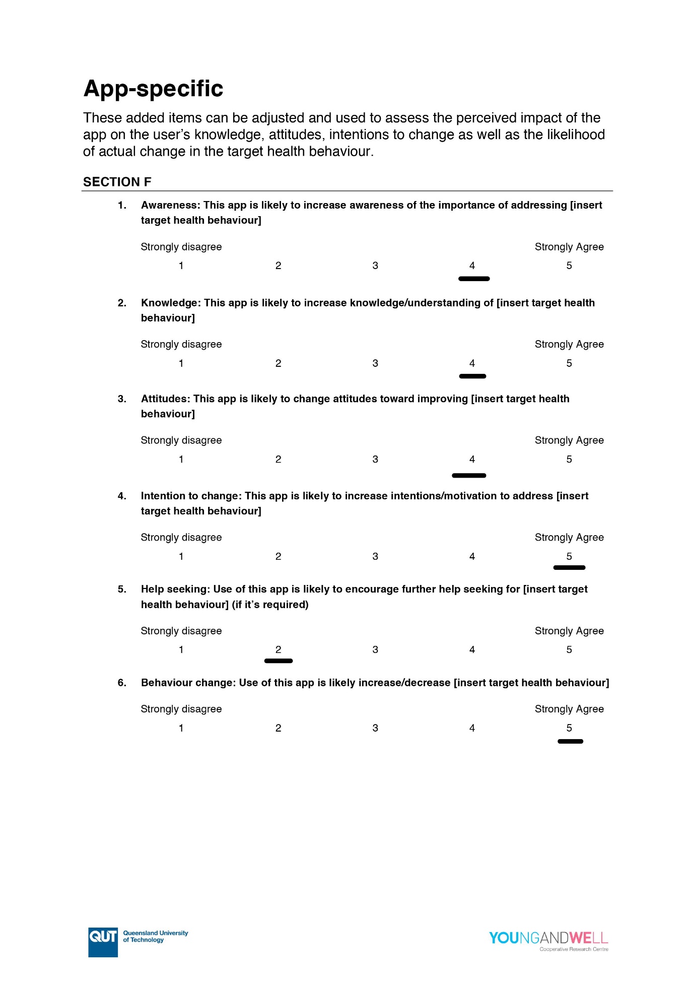 The MARS Evaluation Form