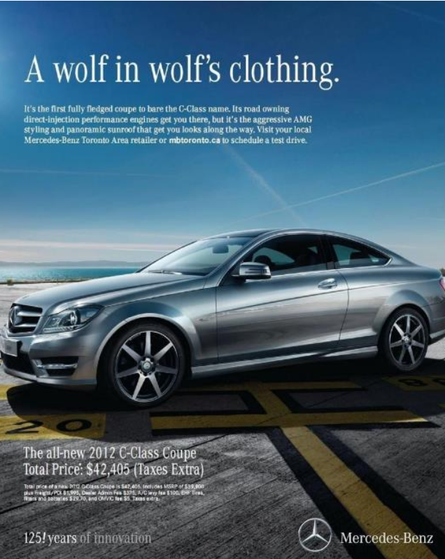 Mercedes Benz Advert 