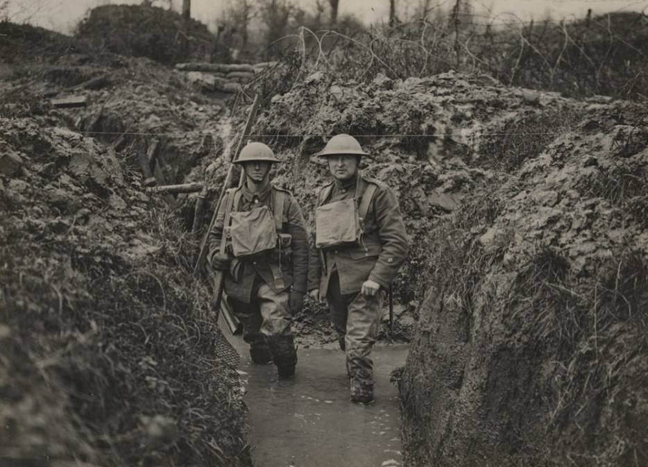 Trench Warfare. A photograph by The National WWI Museum and Memorial.