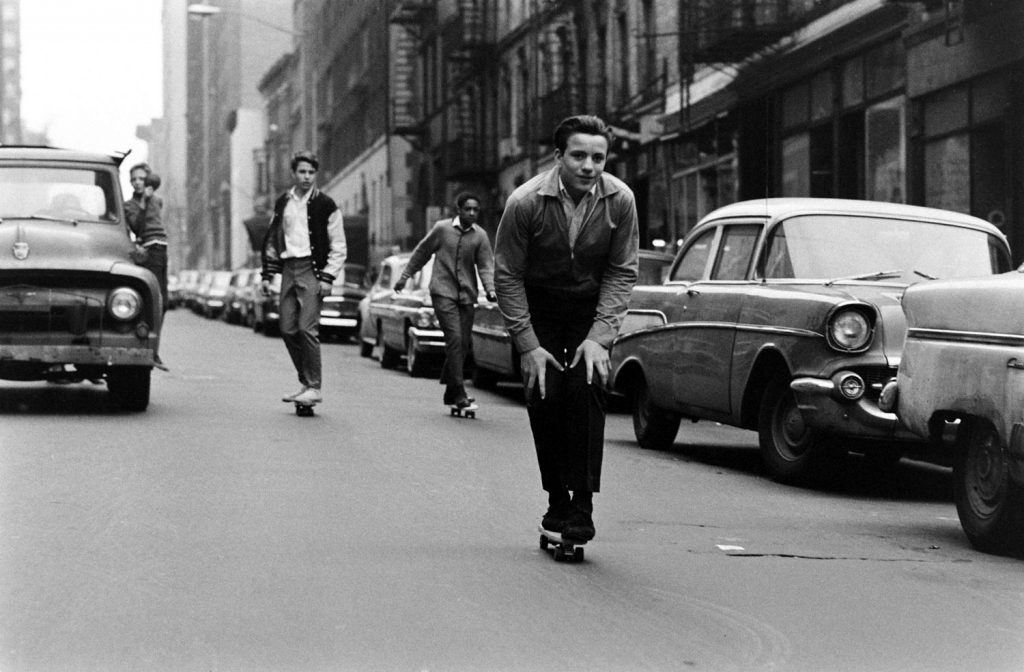 Skateboarding in New York City, 1965.