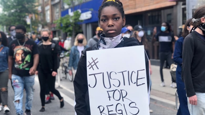 Protest Demanding Justice for Regis.