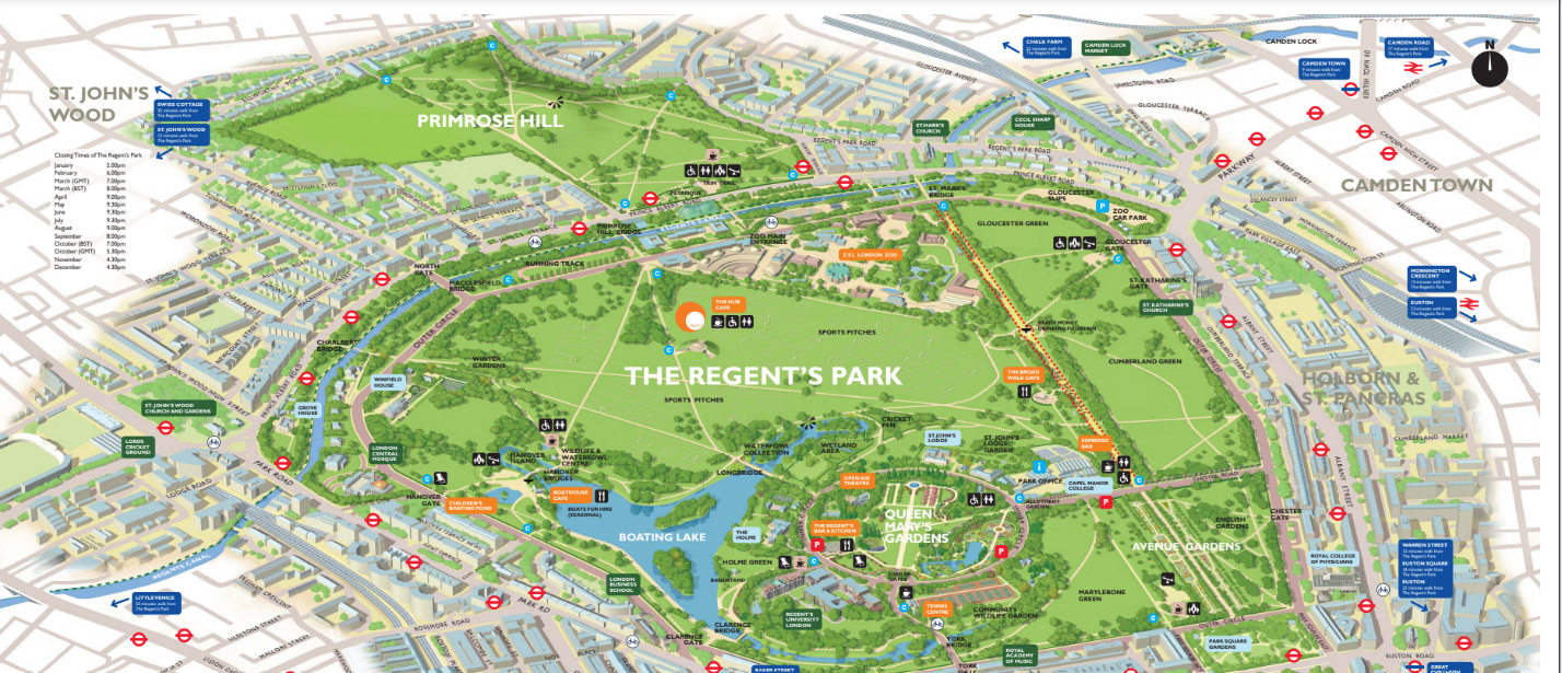 The Regent's Park map.