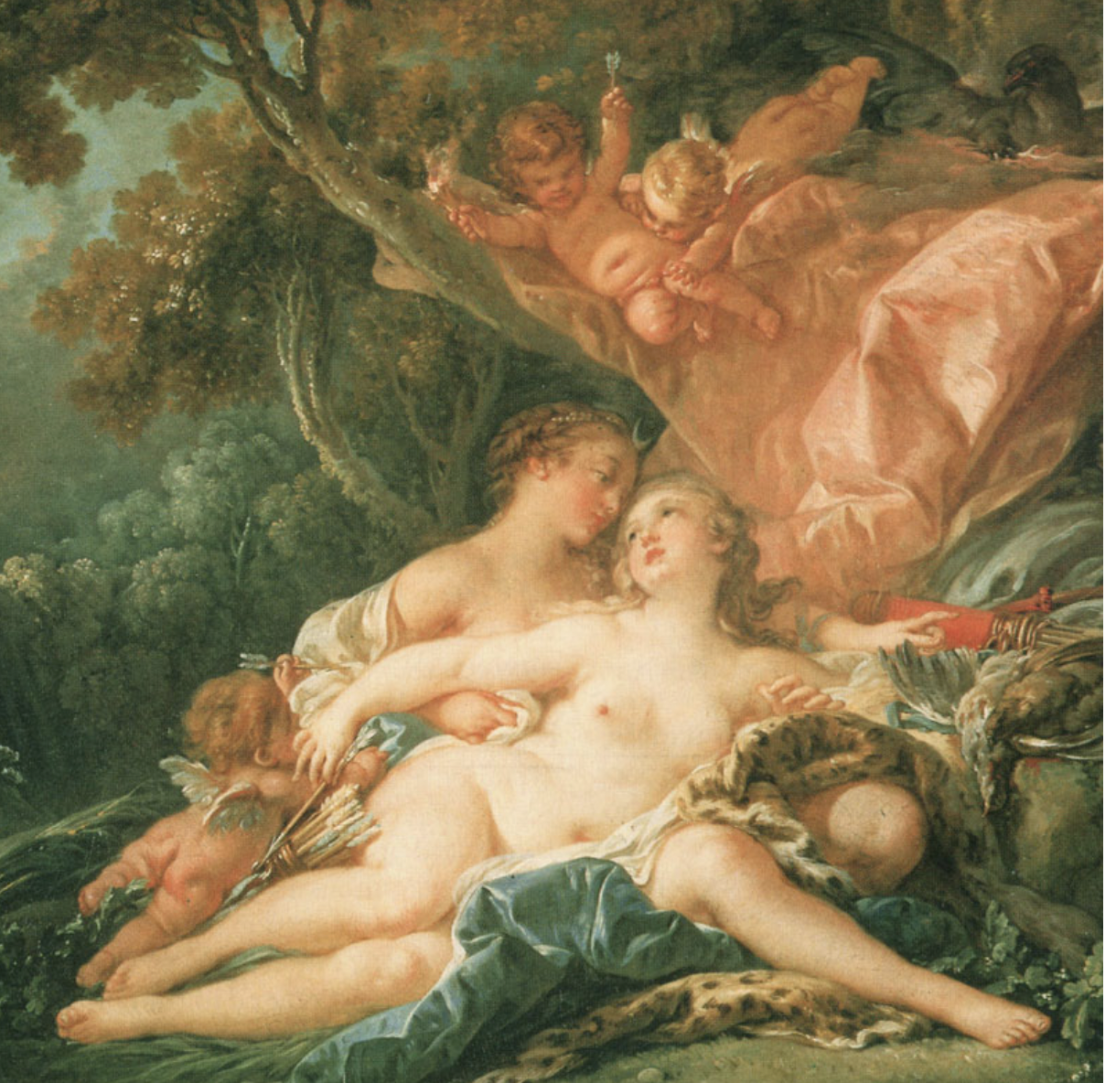 Jupiter in the Guise of Diana by François Boucher.