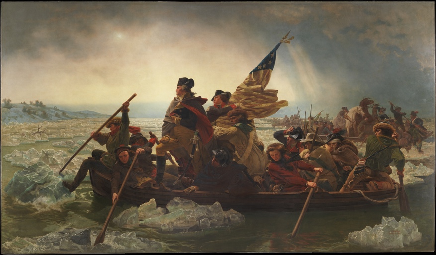 Washington Crossing the Delaware by Emanuel Leutze.