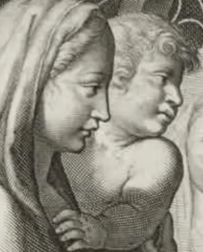 Mother with a child.