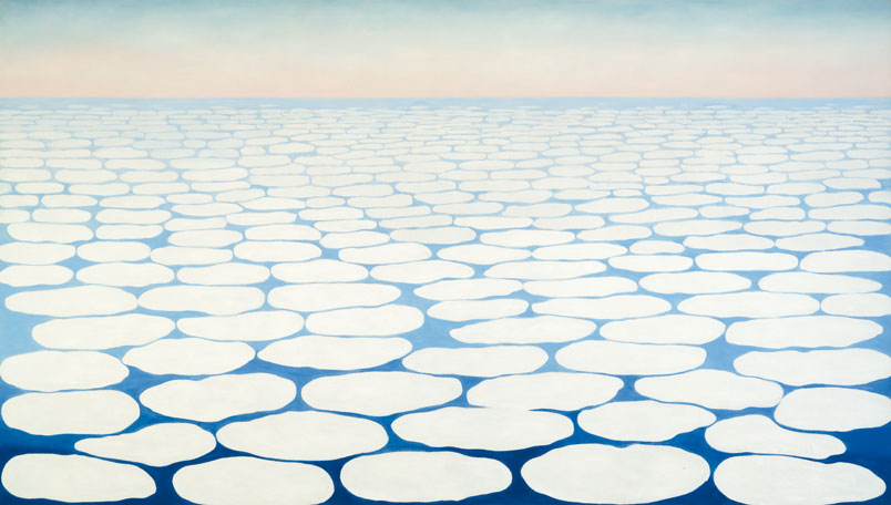 "Sky Above Clouds IV" by Georgia O'Keeffe.