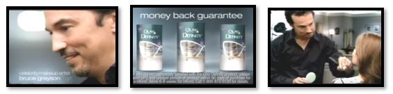 Frames from the Oil of Olay Ad (Hayford, 2018).