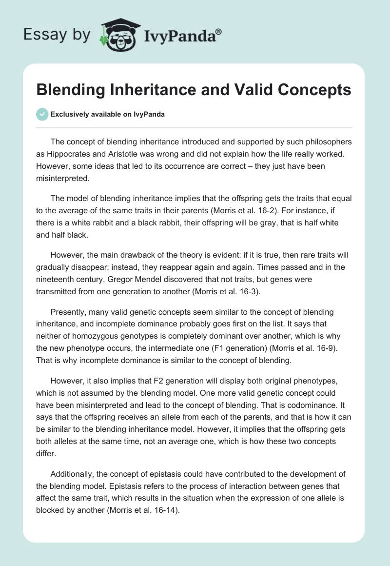 Blending Inheritance and Valid Concepts. Page 1