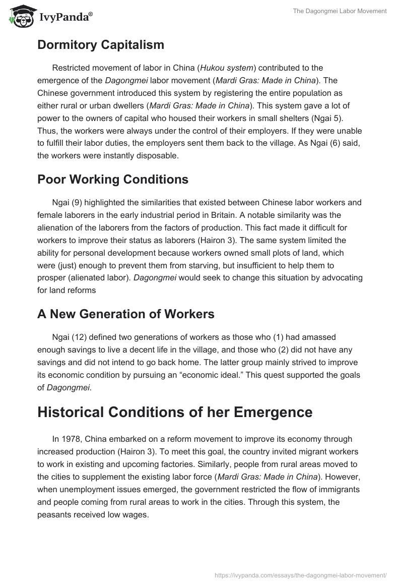The Dagongmei Labor Movement. Page 2