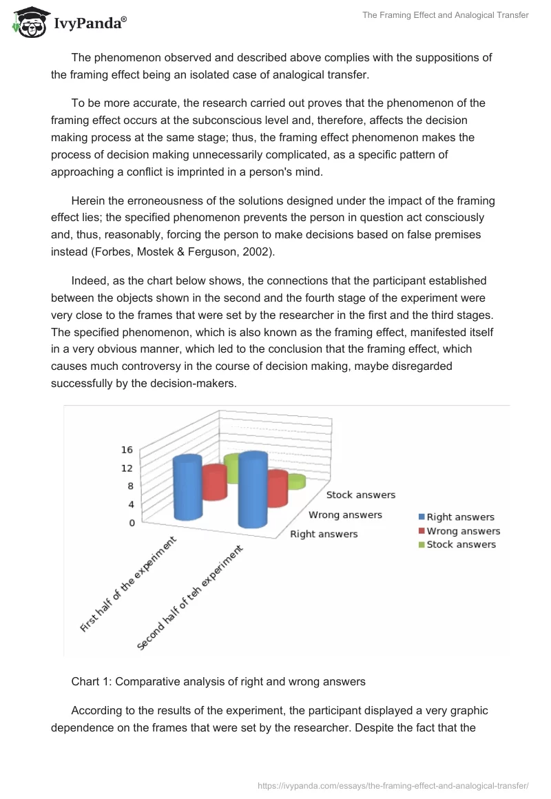 The Framing Effect and Analogical Transfer. Page 5