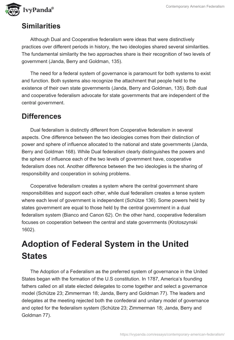 Contemporary American Federalism. Page 2