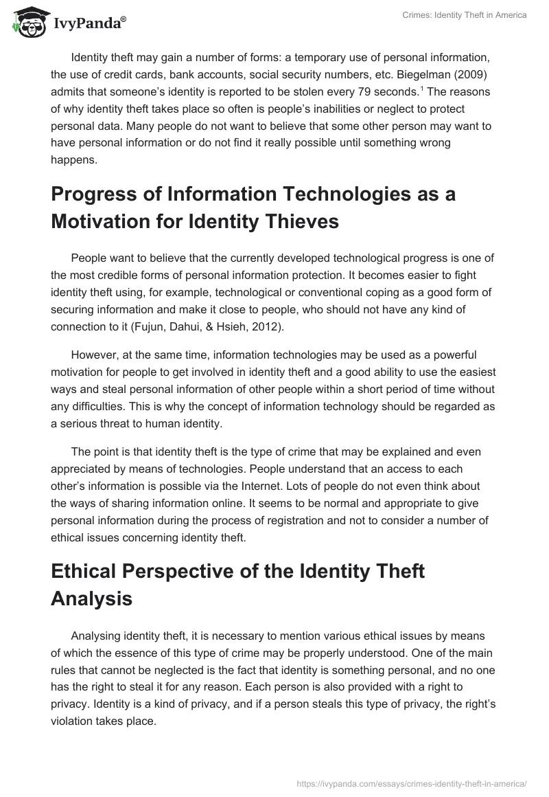 Crimes: Identity Theft in America. Page 2