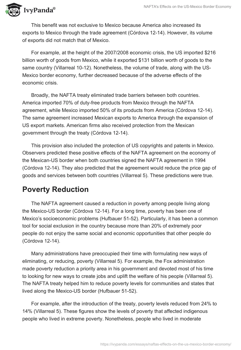 NAFTA's Effects on the US-Mexico Border Economy. Page 3