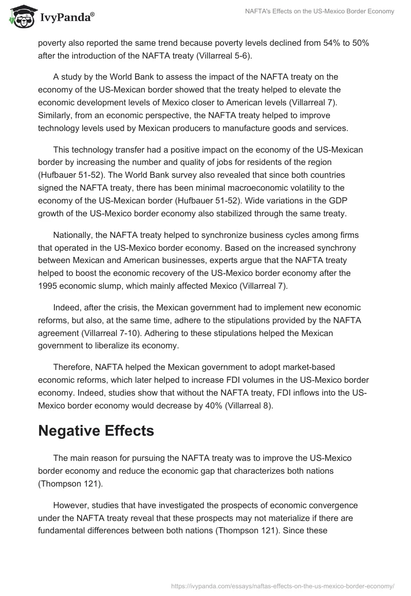 NAFTA's Effects on the US-Mexico Border Economy. Page 4