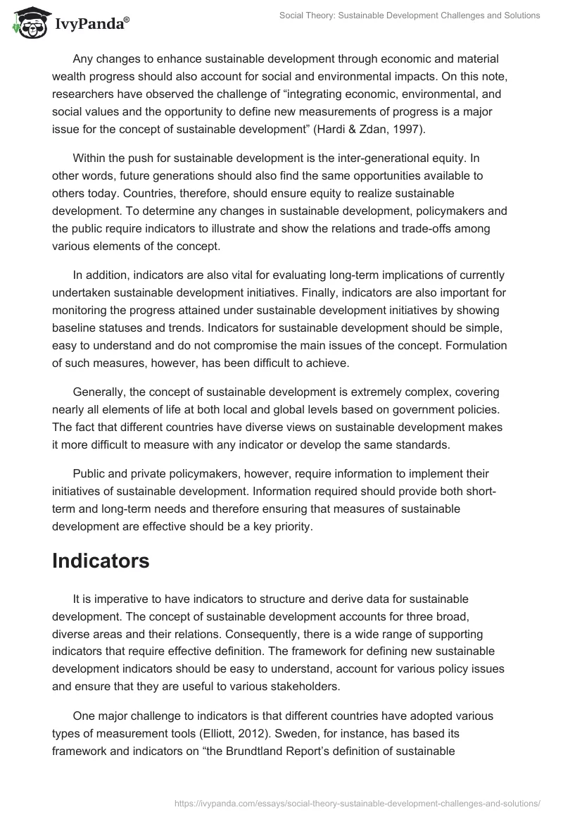 Social Theory: Sustainable Development Challenges and Solutions. Page 2