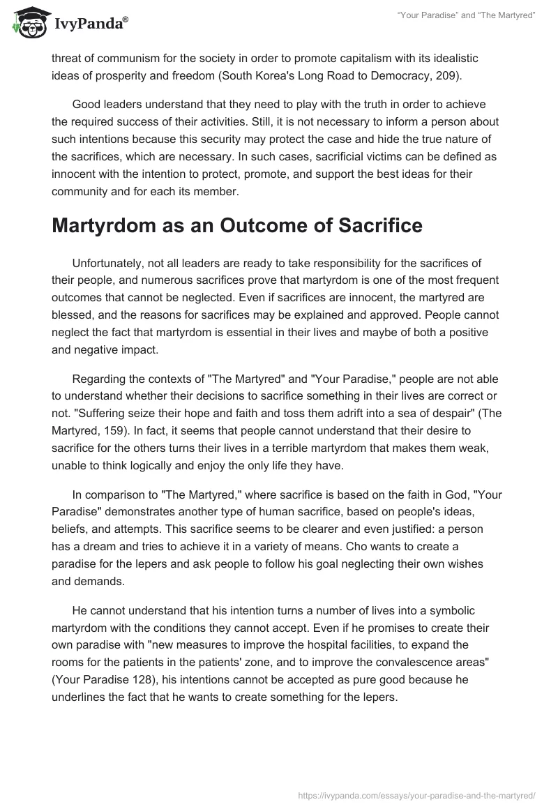 “Your Paradise” and “The Martyred”. Page 4