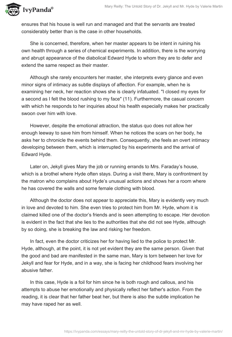"Mary Reilly: The Untold Story of Dr. Jekyll and Mr. Hyde" by Valerie Martin. Page 2