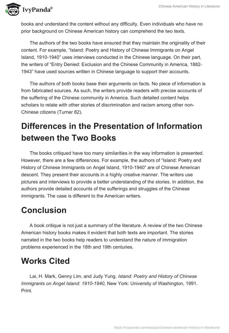 Chinese American History in Literature. Page 5