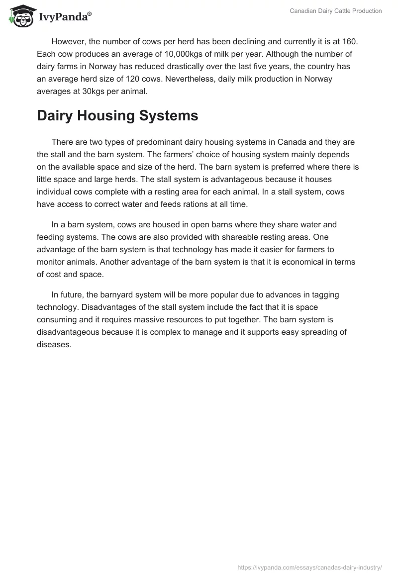 Canadian Dairy Cattle Production. Page 2