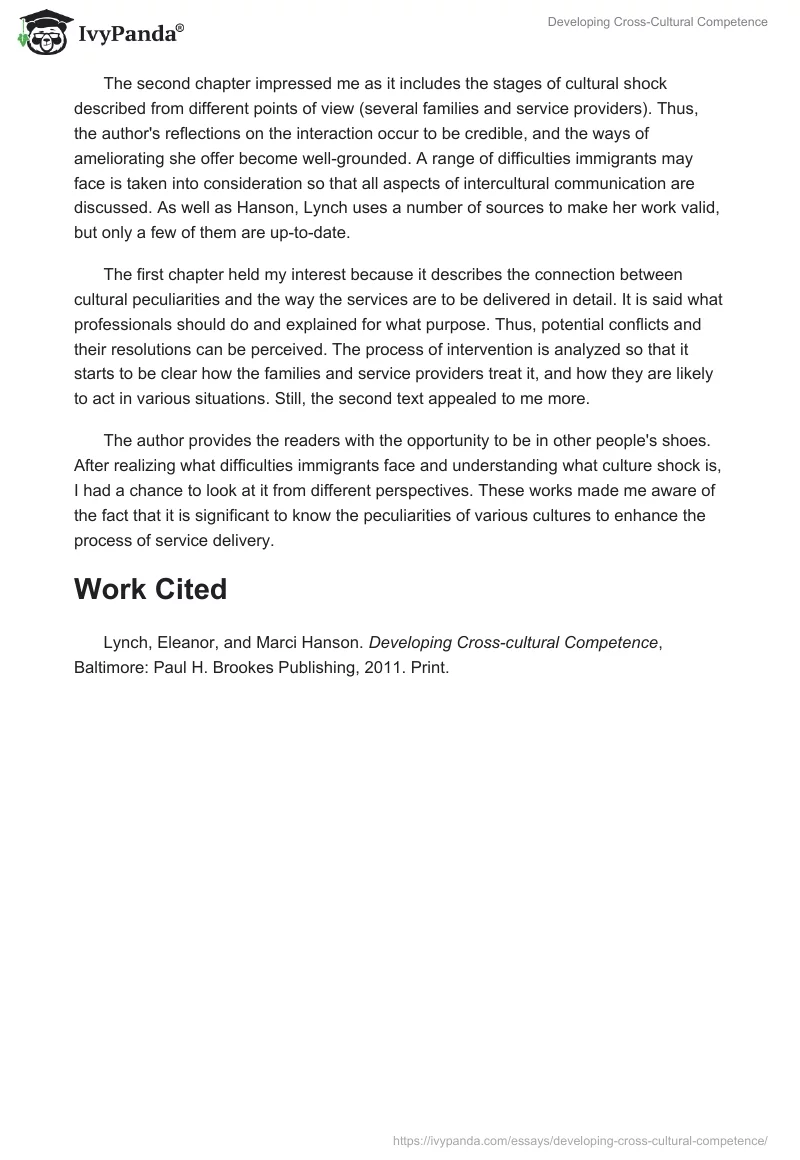 Developing Cross-Cultural Competence. Page 2