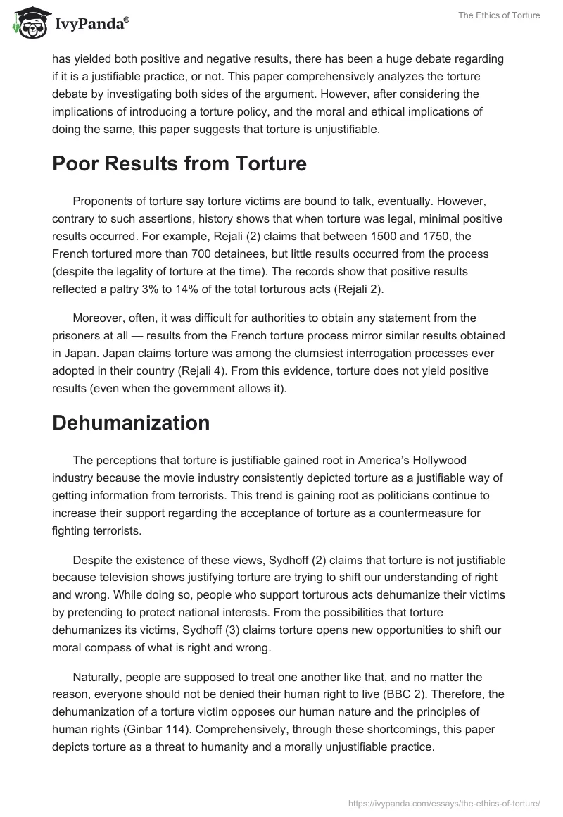 The Ethics of Torture. Page 2