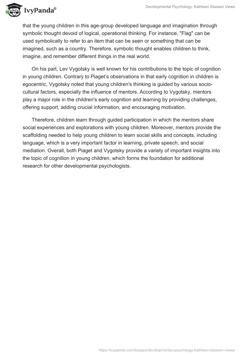 Developmental Psychology: Kathleen Stassen Views. Page 3
