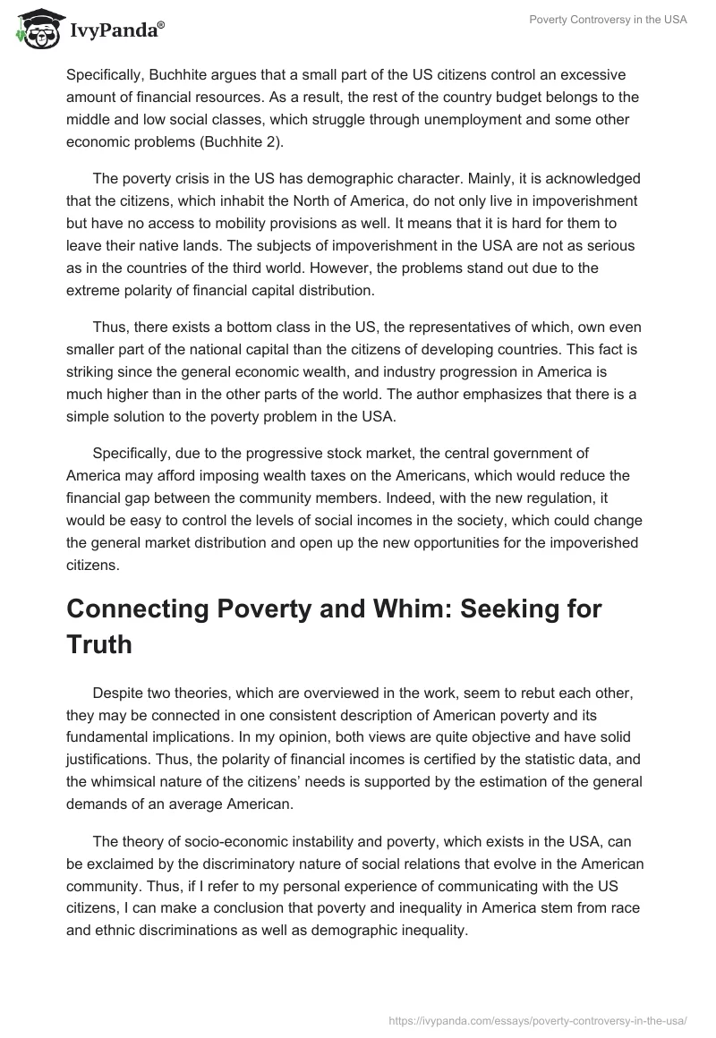 Poverty Controversy in the USA. Page 3