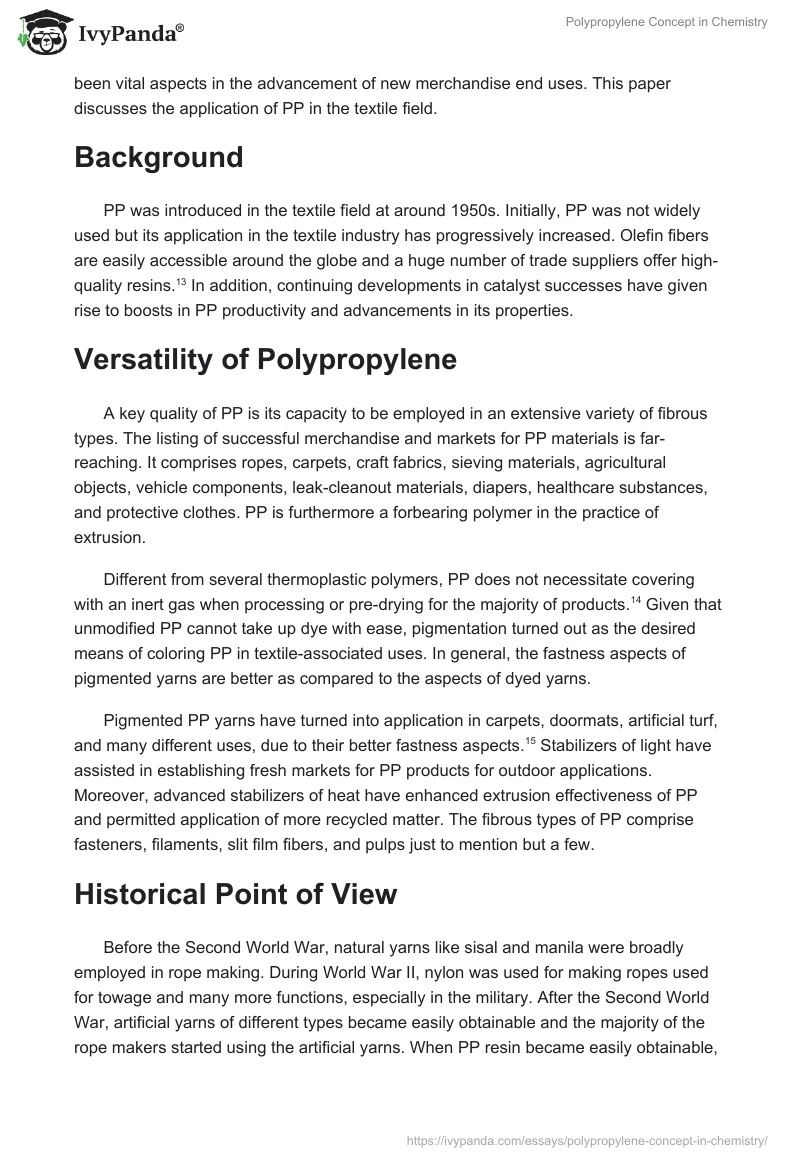 Polypropylene Concept in Chemistry. Page 5