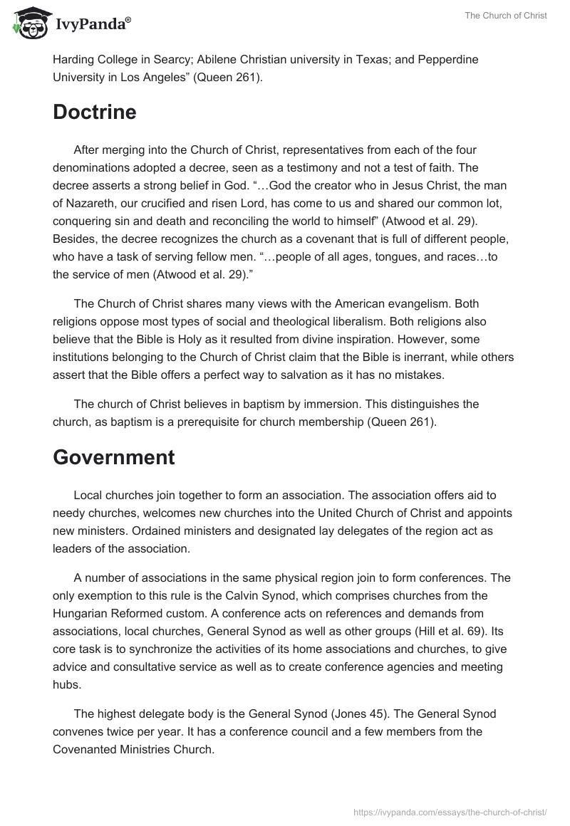 The Church of Christ. Page 2