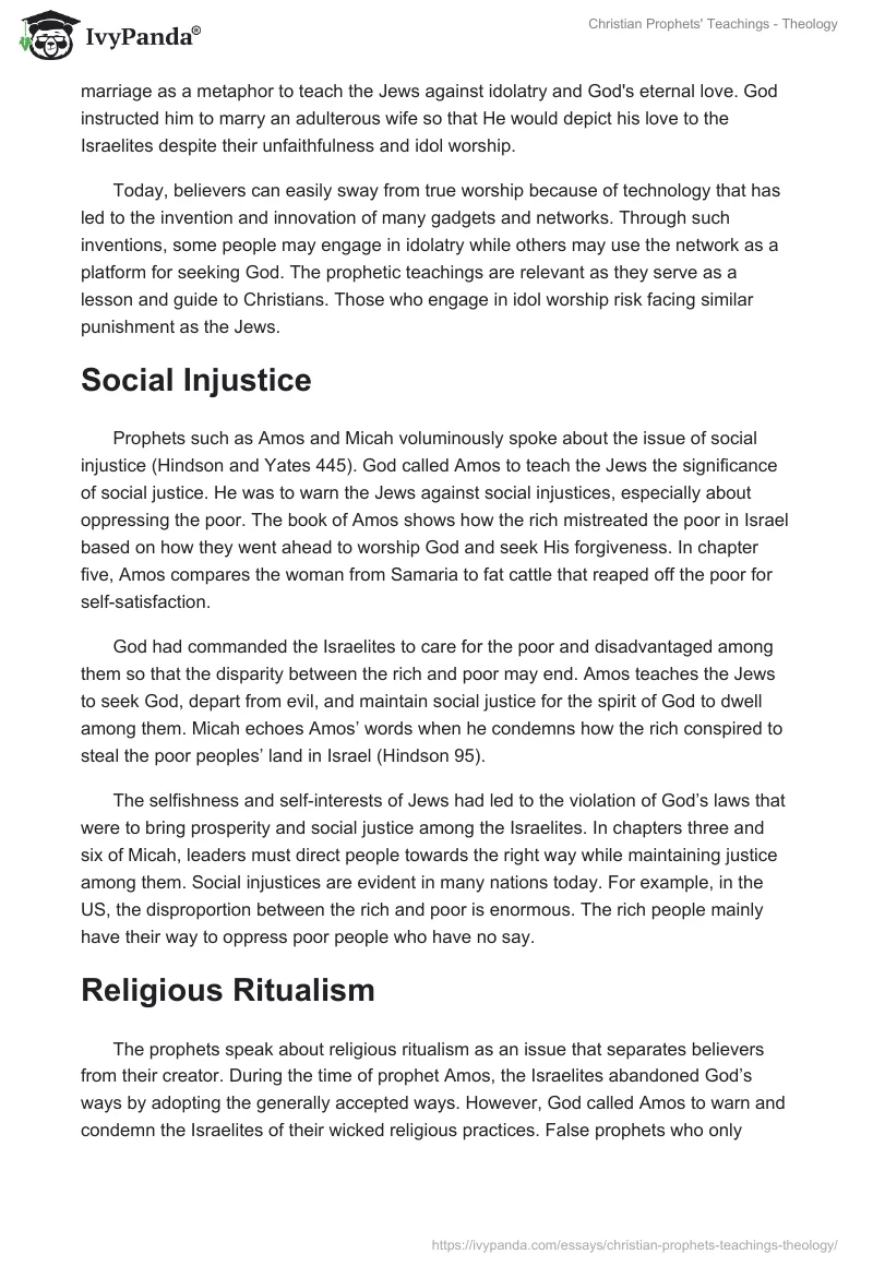 Christian Prophets' Teachings - Theology. Page 2