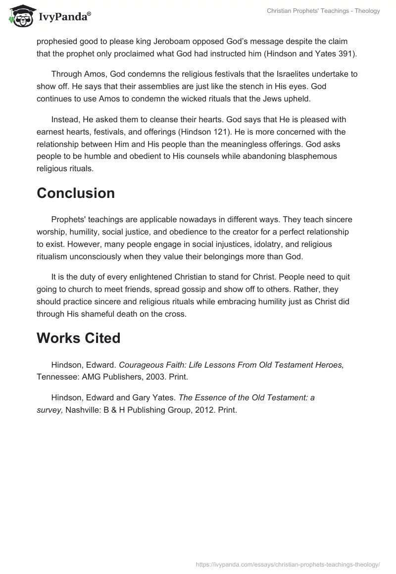 Christian Prophets' Teachings - Theology. Page 3