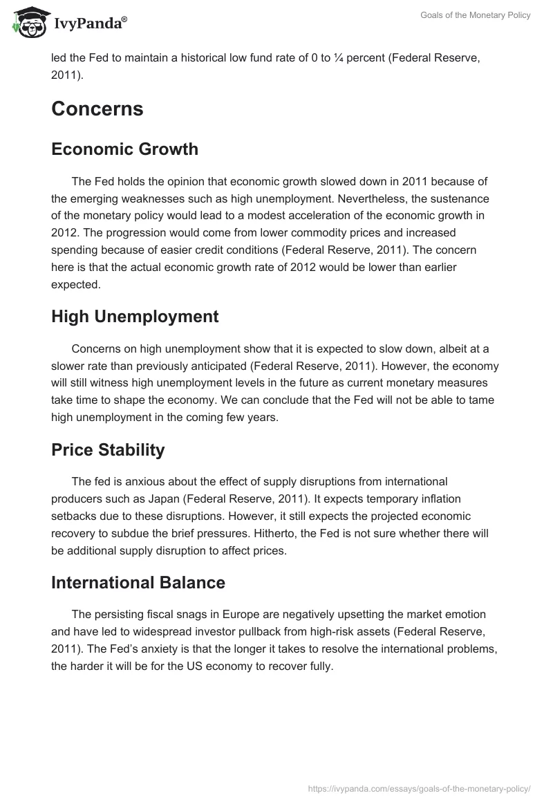 Goals of the Monetary Policy. Page 2