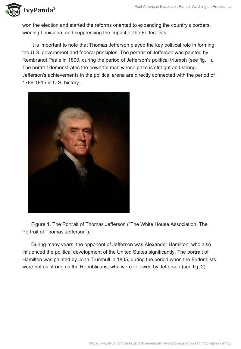 Post American Revolution Period: Washington Presidency. Page 2