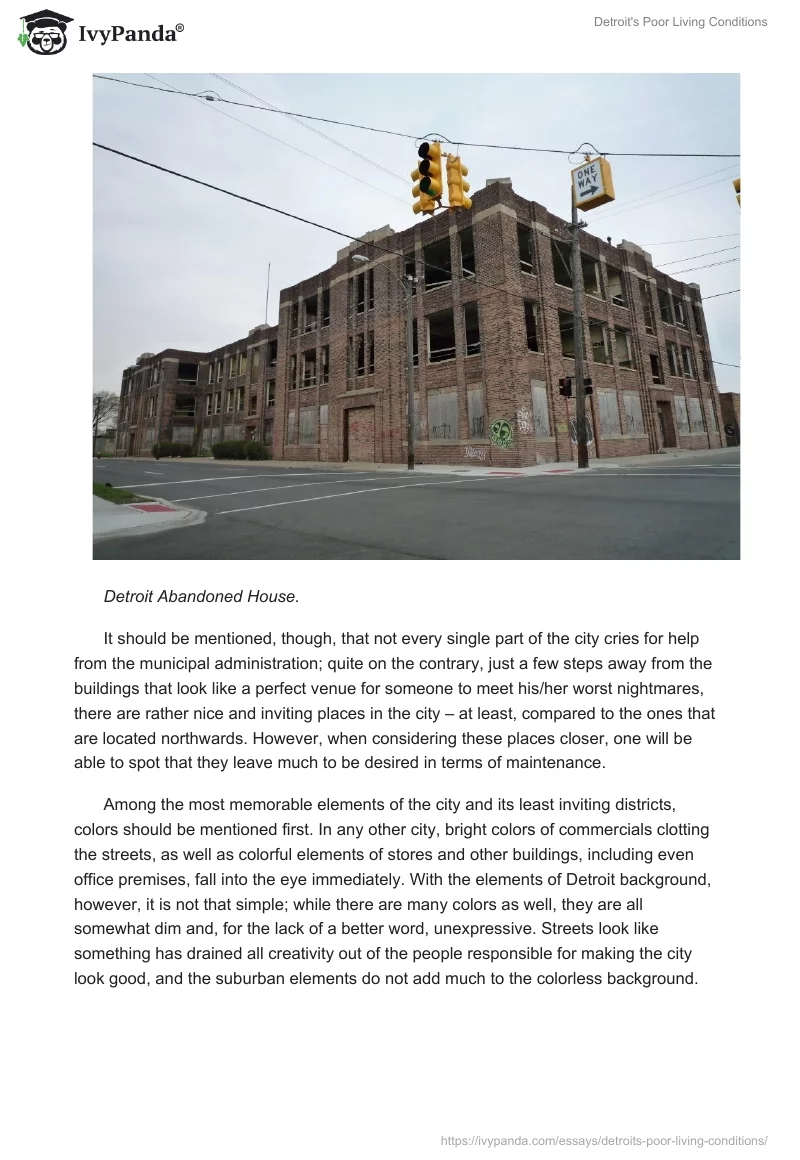 Detroit's Poor Living Conditions. Page 2