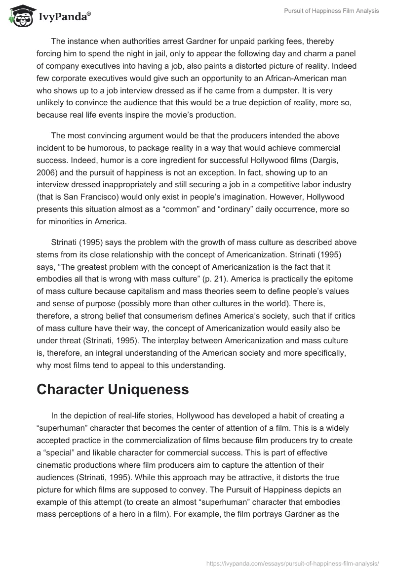 Pursuit of Happiness Film Analysis. Page 5