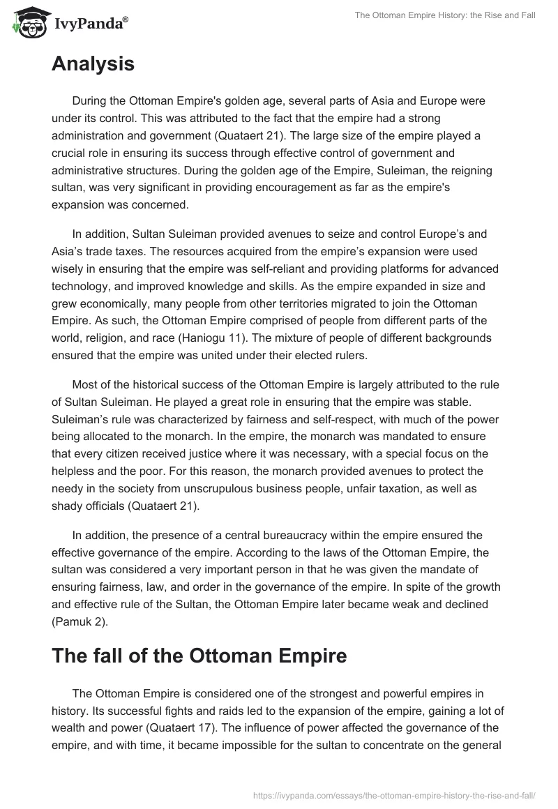 The Ottoman Empire History: the Rise and Fall. Page 3