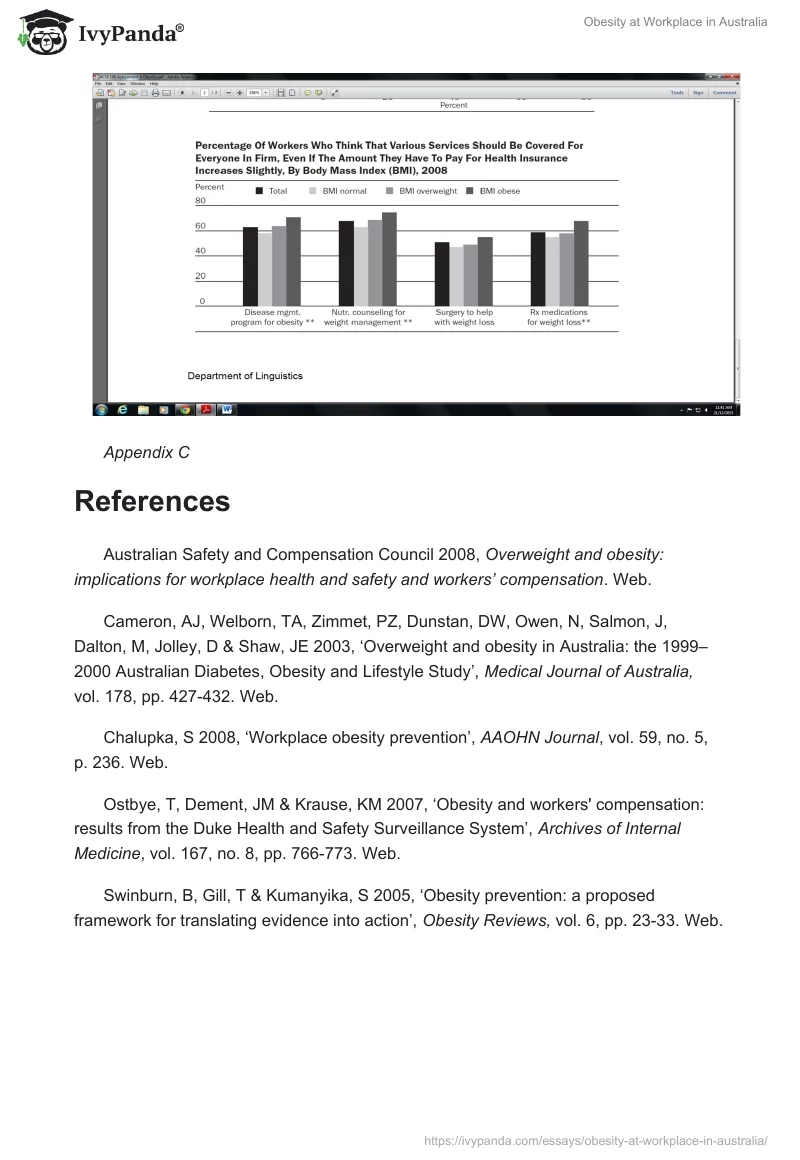 Obesity at Workplace in Australia. Page 5