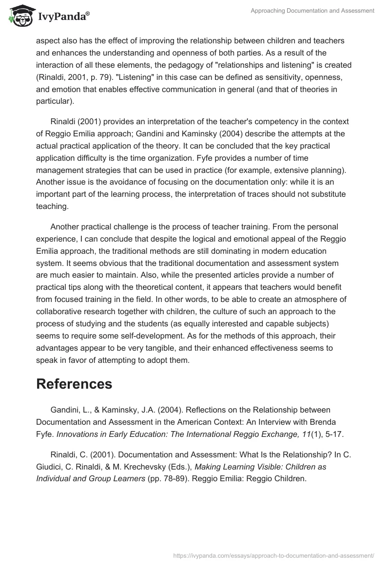 Approaching Documentation and Assessment. Page 2