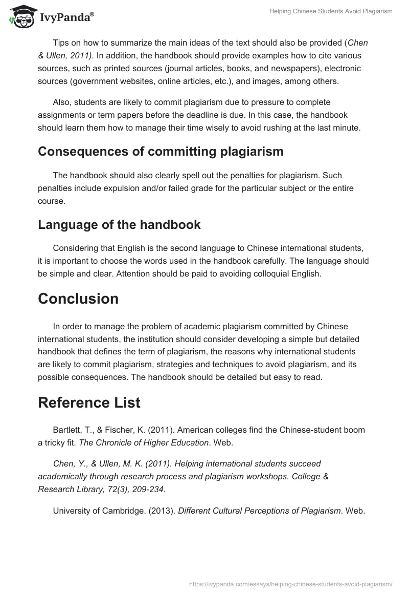 Helping Chinese Students Avoid Plagiarism. Page 3