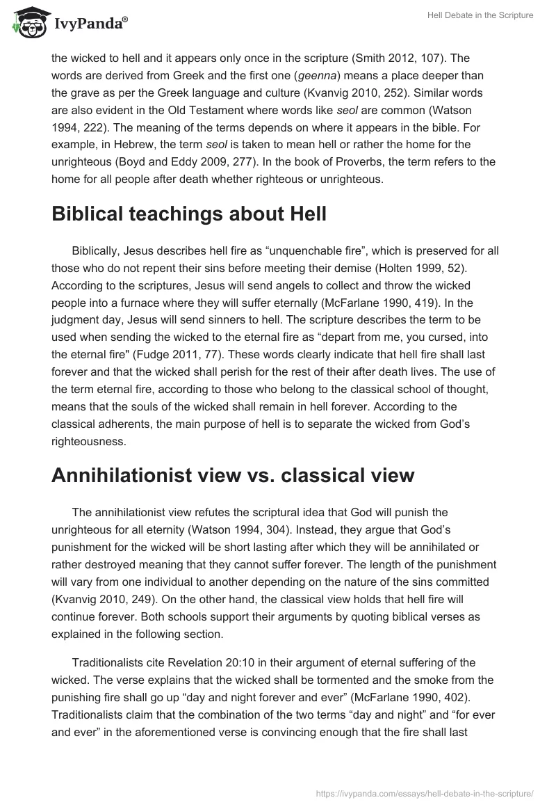 Hell Debate in the Scripture. Page 2