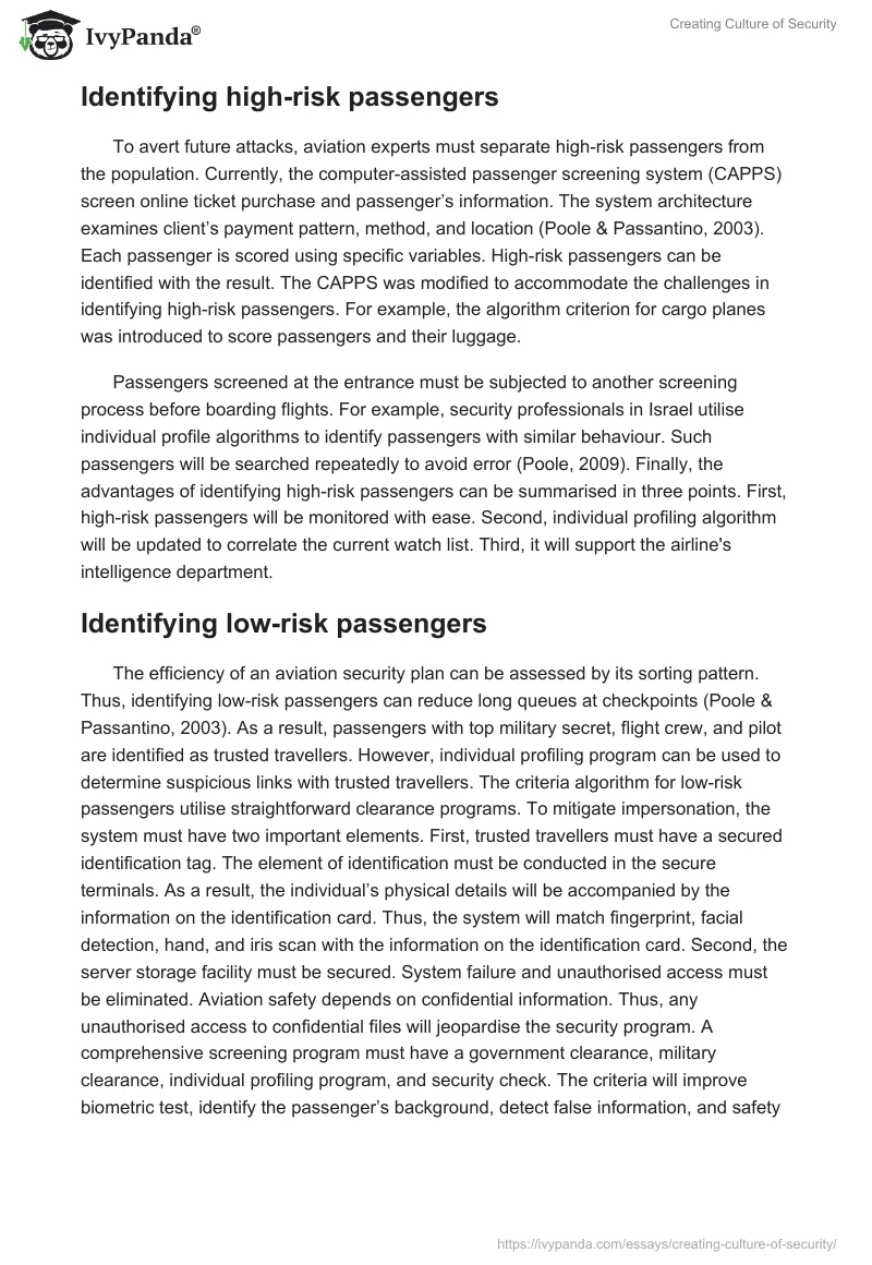 Creating Culture of Security. Page 2