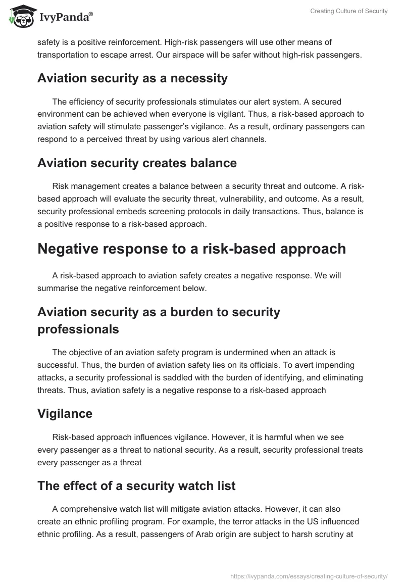 Creating Culture of Security. Page 4